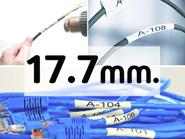 เทปพิมพ์อักษรแบบท่อหดแบบใช้ความร้อน (Heat Shrink Tube) Brother HSE 