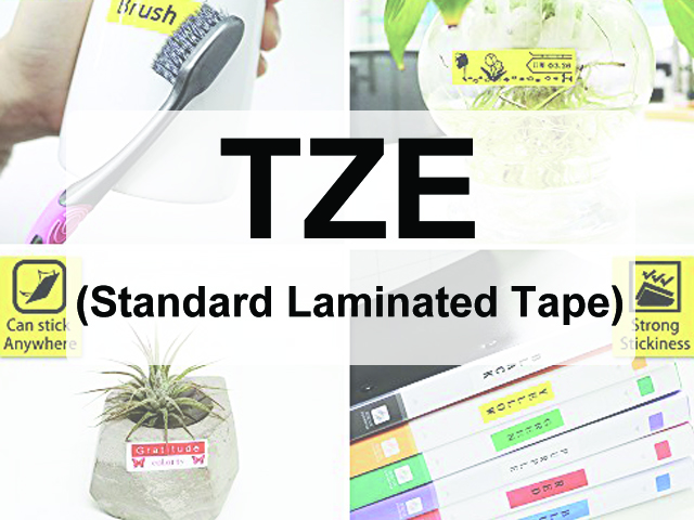 เทปพิมพ์อักษร Brother TZE Tape , Standard Laminated Tape ,  เทปพิมพ์อักษรคุณภาพสูง ราคาถูก , thaitopplus , เทปพิมพ์ฉลากอักษร Broter P-Touch , label maker ,